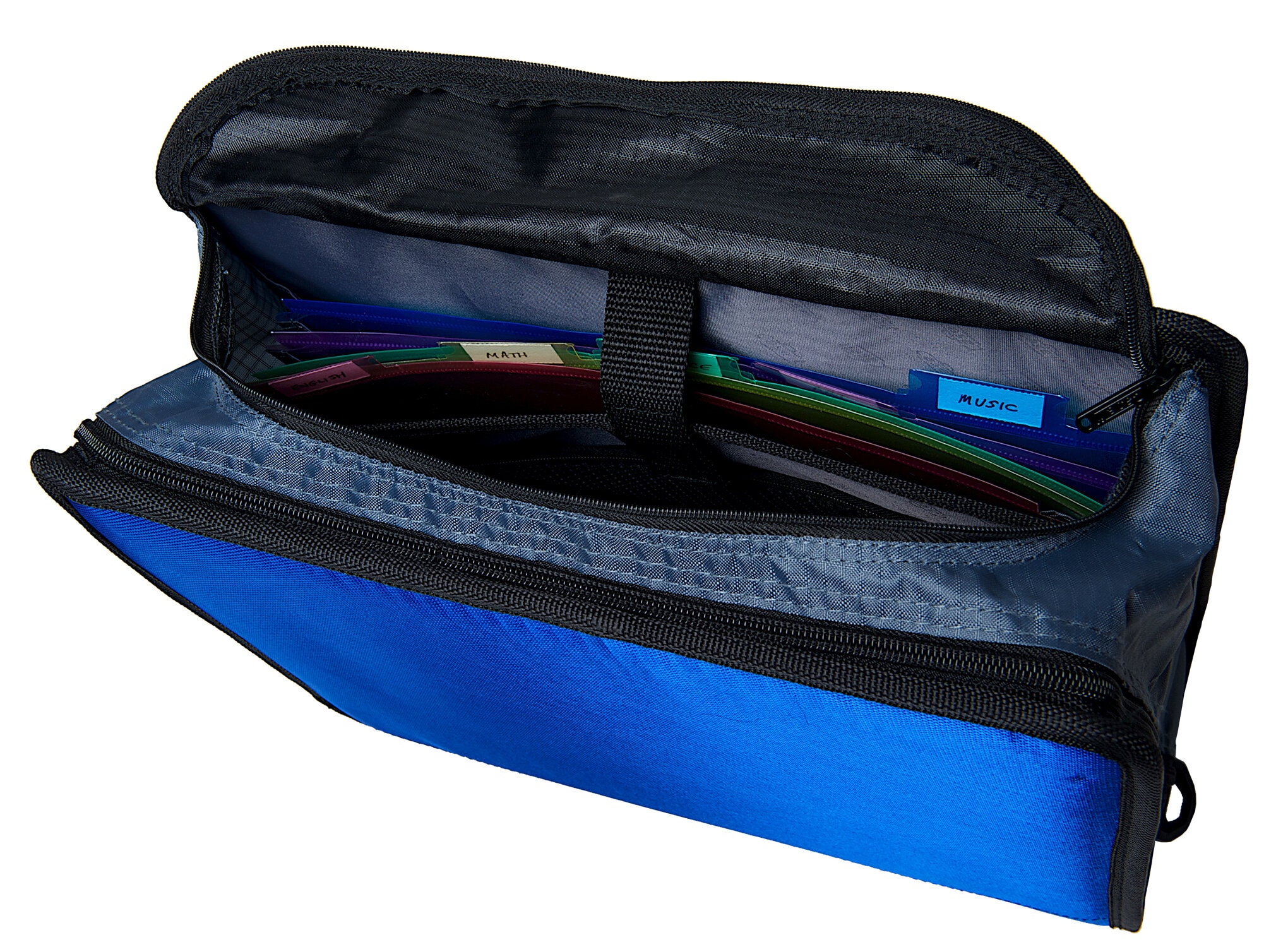 Details about   Case-it King Sized Zip Tab 4-Inch D-Ring Zipper Binder with 5-Tab File Folder R 