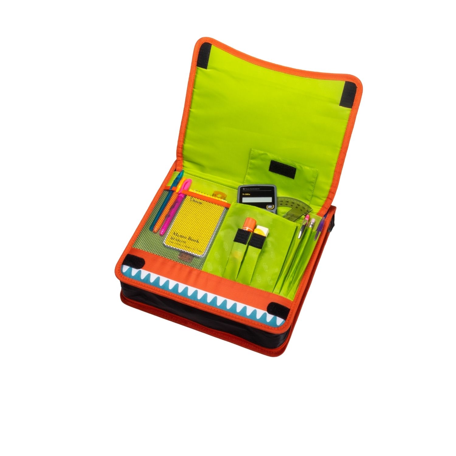 Case-it “The Flip Top” 3-Ring Zipper Binder 2 Capacity Pink Purple carry  handle