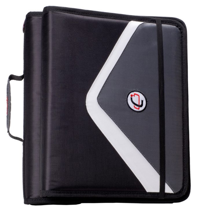 Case-it ~ Executive ~ Zippered ~ Padfolio with Removable 3-Ring Binder 